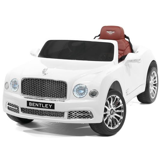 Bentley Mulsanne 12V Kids Ride on Car with Parental Remote Control | White