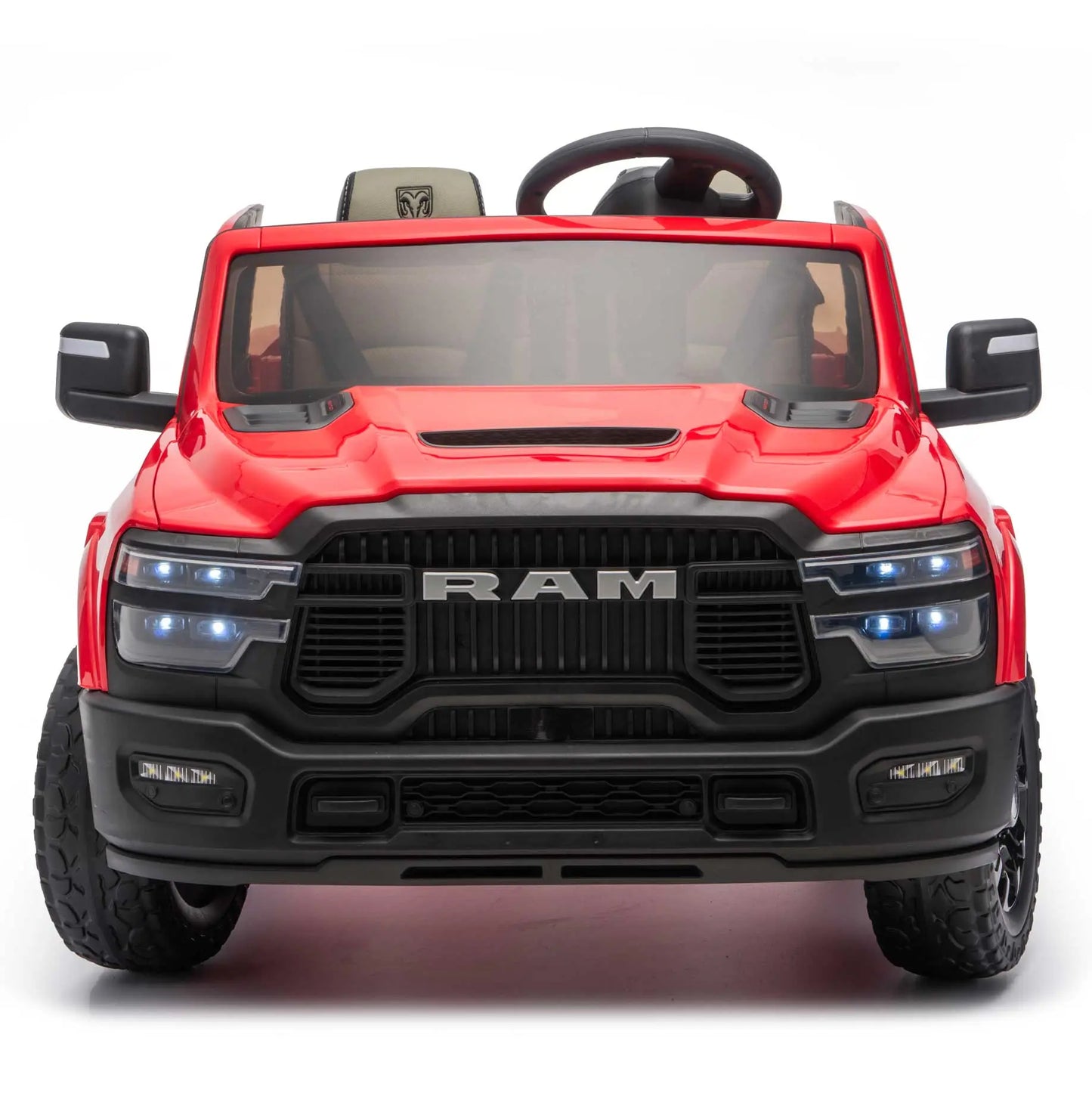 Dodge Ram 2500 Rebel 24V Kids Ride-On Car Truck with R/C Parental Remote | Red