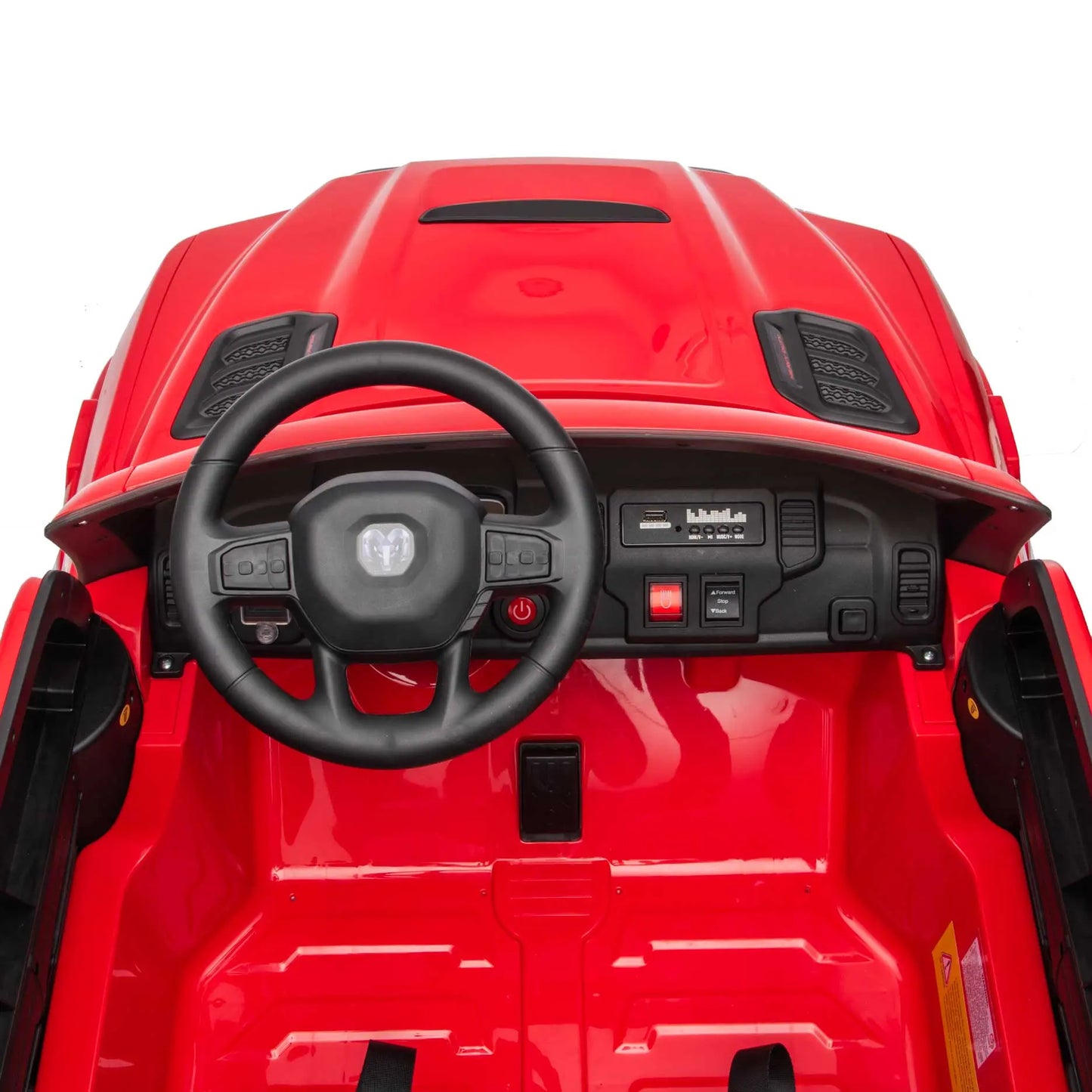 Dodge Ram 2500 Rebel 24V Kids Ride-On Car Truck with R/C Parental Remote | Red