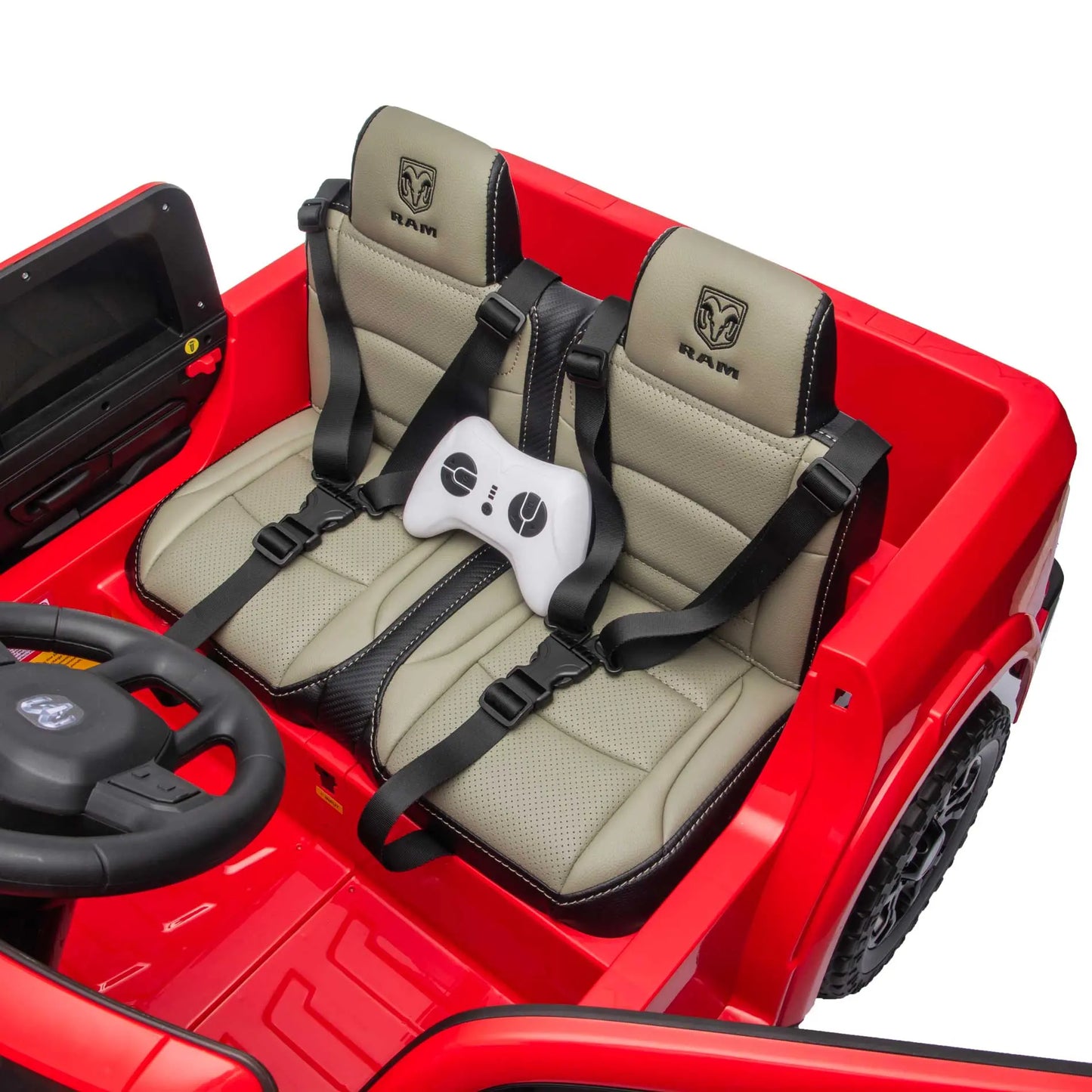 Dodge Ram 2500 Rebel 24V Kids Ride-On Car Truck with R/C Parental Remote | Red