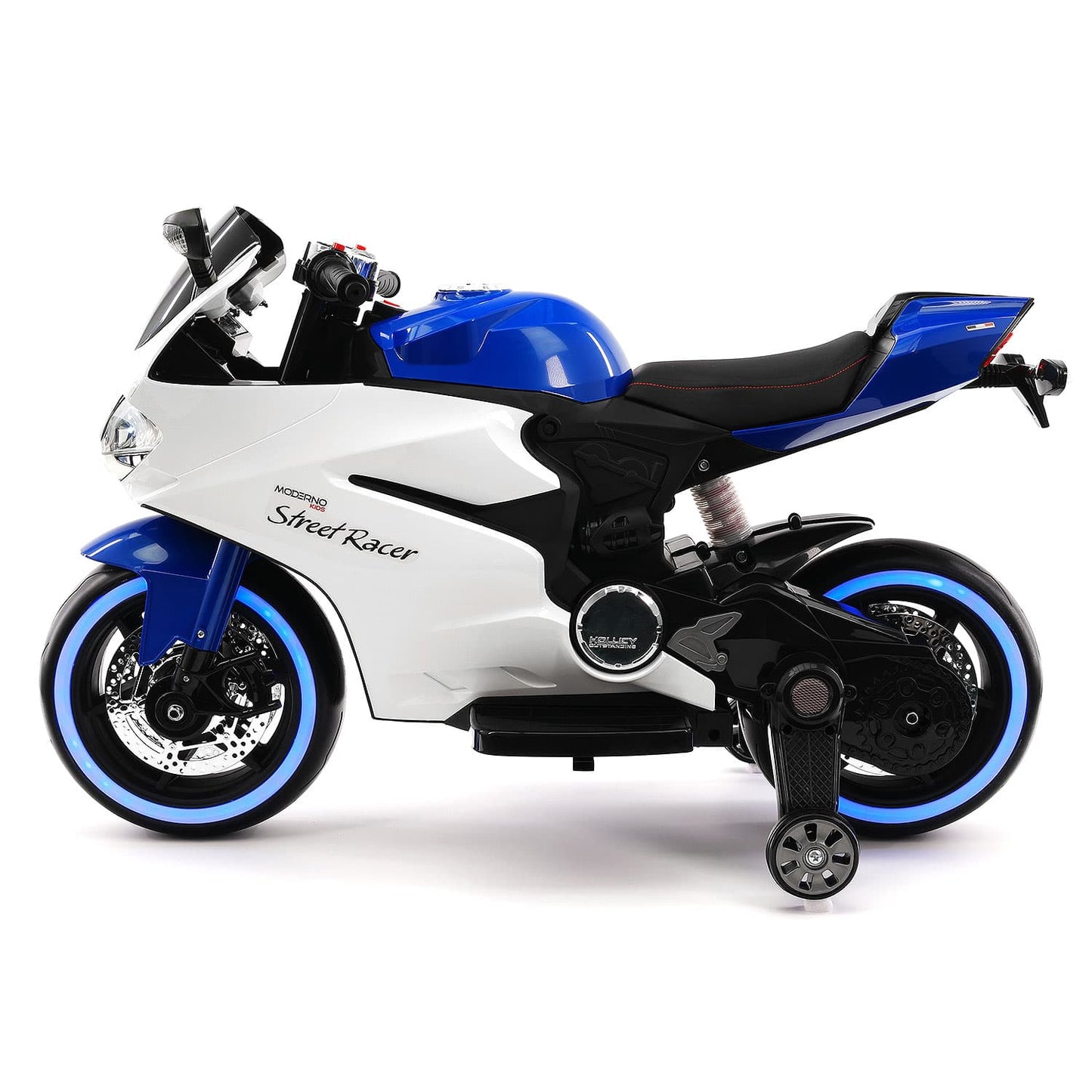 Street Racer 12V Electric Kids Ride-On Motorcycle | Blue