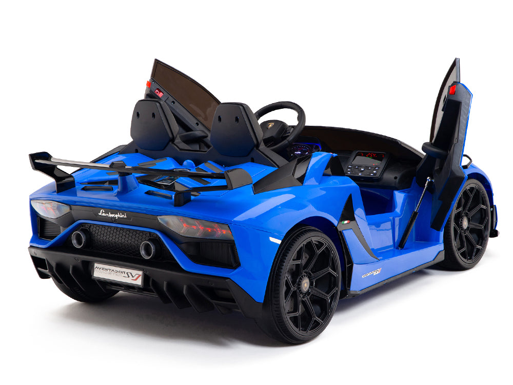 Lamborghini Aventador SVJ Drift Edition 24V Kids Ride-On Car with R/C Parental Remote | Blue
