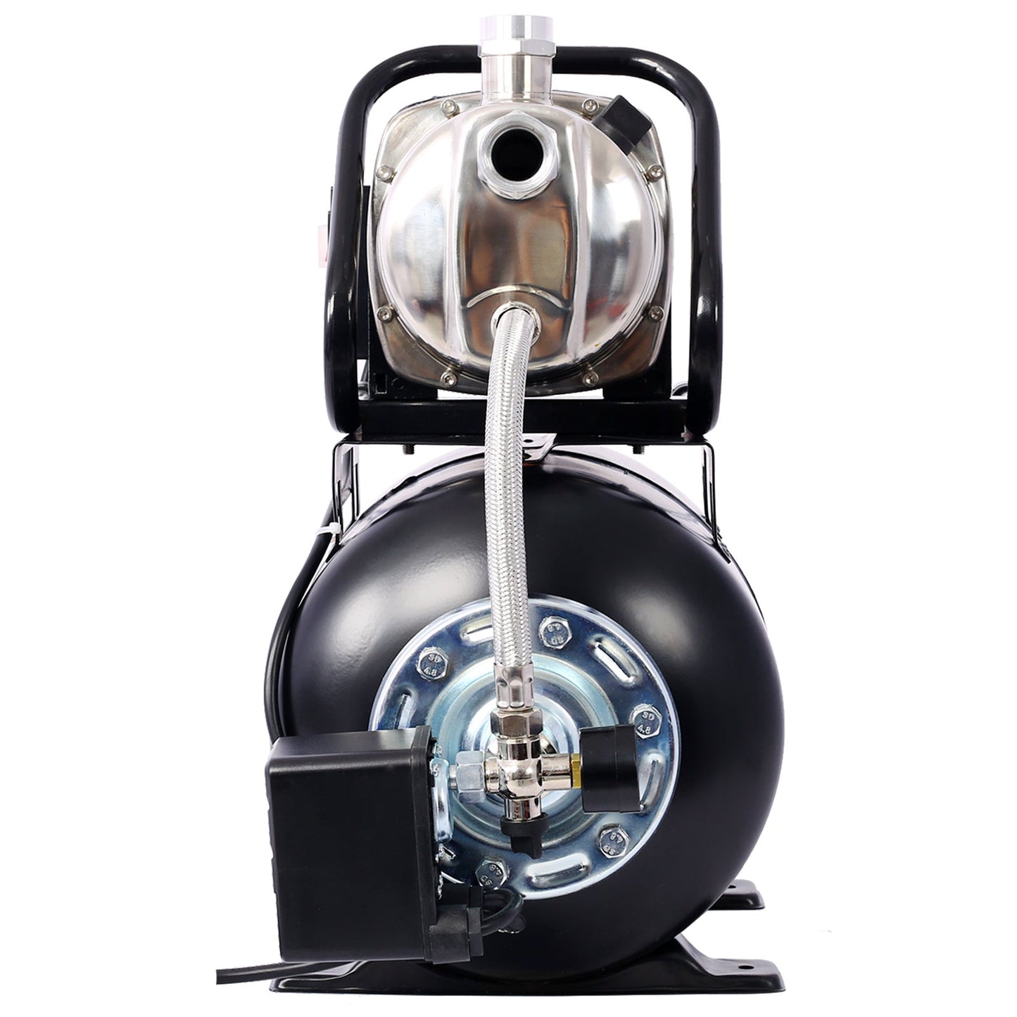 1.6HP Shallow Well Pump with 5-Gallon Pressure Tank – Automatic Water Booster, Garden & Irrigation Pump