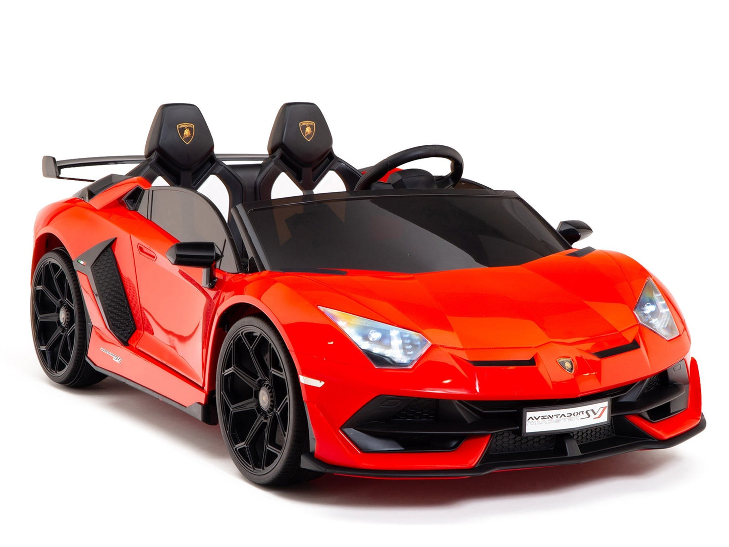 Lamborghini Aventador SVJ Drift Edition 24V Kids Ride-On Car with R/C Parental Remote | Red