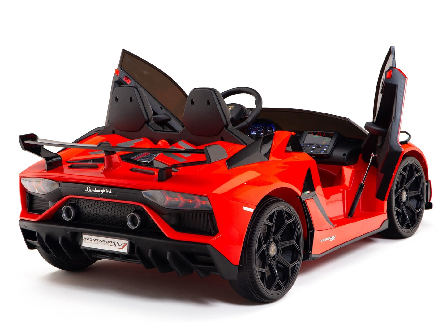Lamborghini Aventador SVJ Drift Edition 24V Kids Ride-On Car with R/C Parental Remote | Red