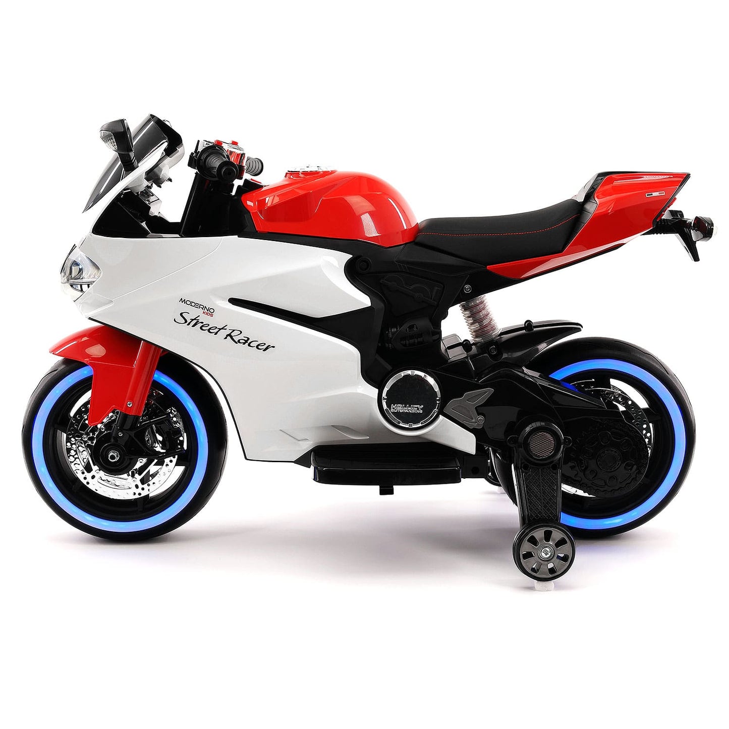 Street Racer 12V Electric Kids Ride-On Motorcycle | Red