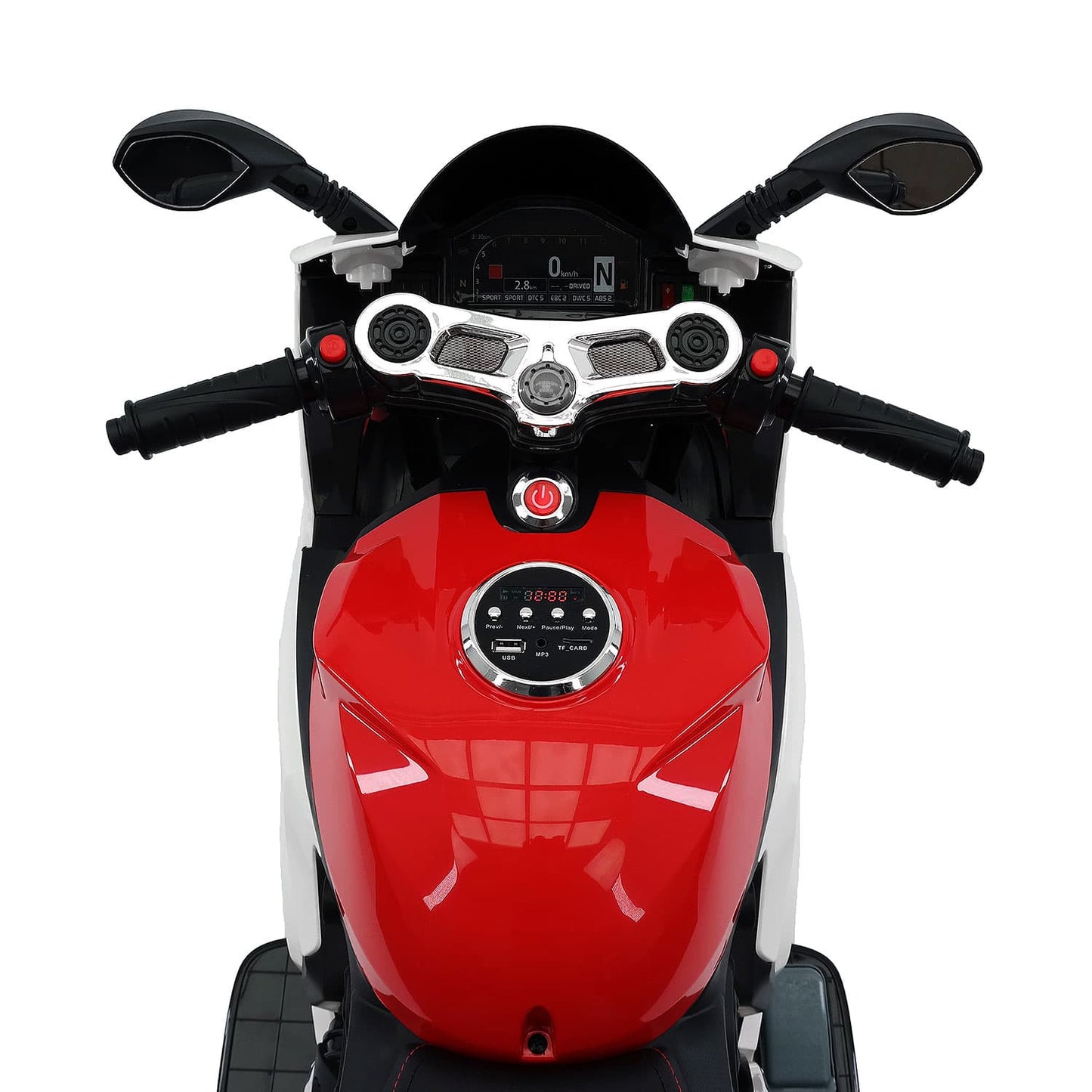 Street Racer 12V Electric Kids Ride-On Motorcycle | Red