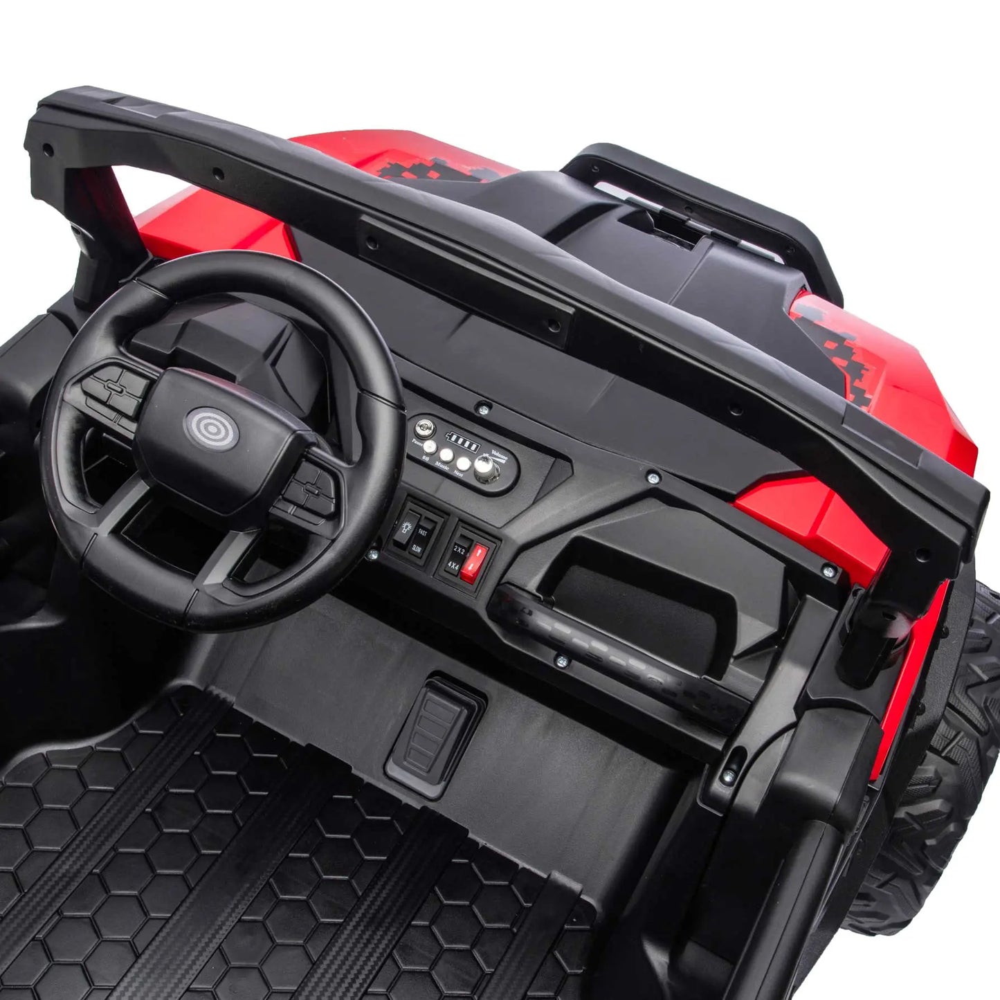 Trail Rider 24V 4WD Kids Ride-On UTV with R/C Parental Remote | Red