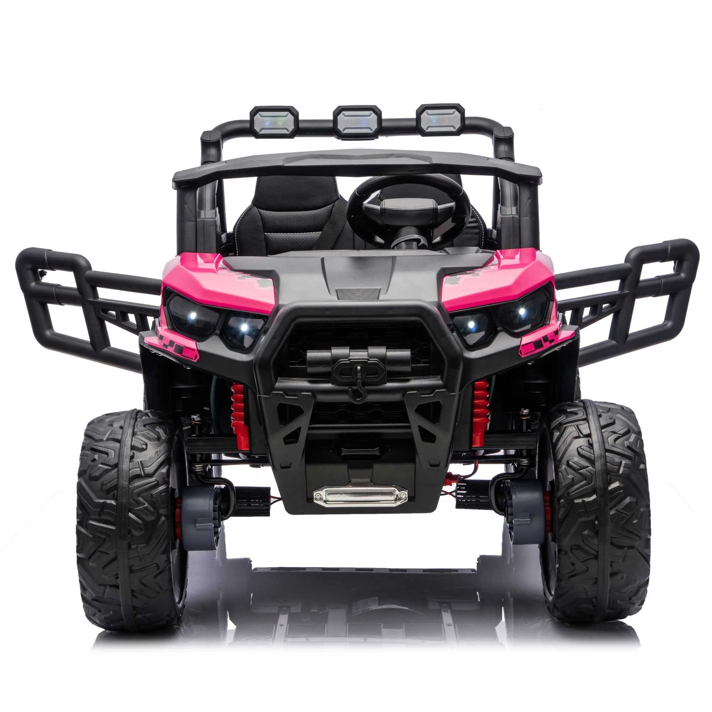 Trail Rider 24V 4WD Kids Ride-On UTV with R/C Parental Remote | Deep Pink