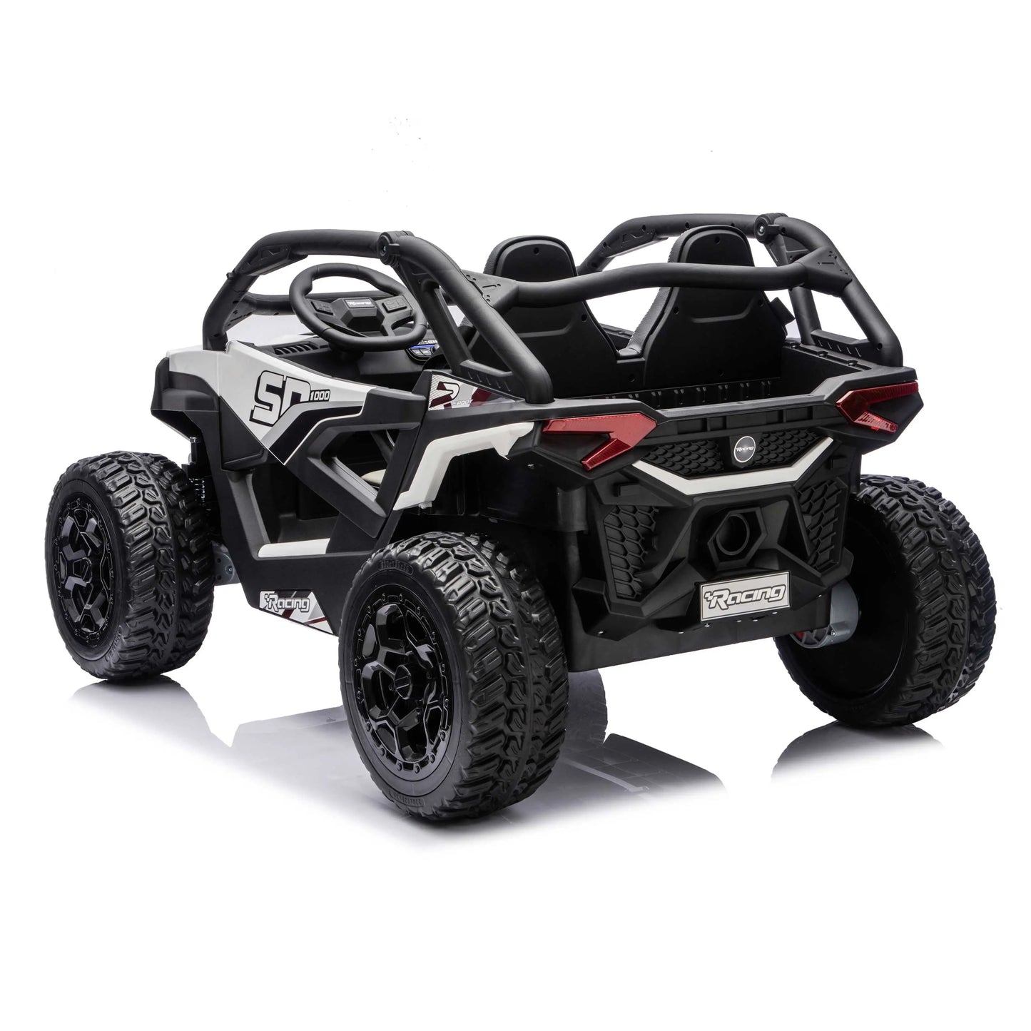 Trail Runner 24V 4WD Kids Ride-On UTV with R/C Parental Remote | White
