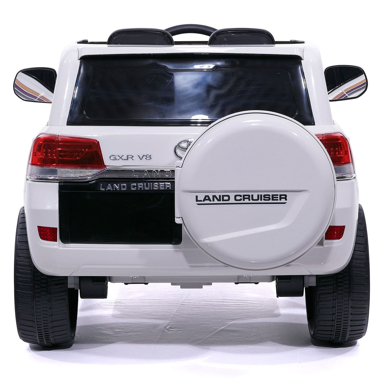 Toyota Land Cruiser 12V Kids Ride-On Car with R/C Parental Remote | White